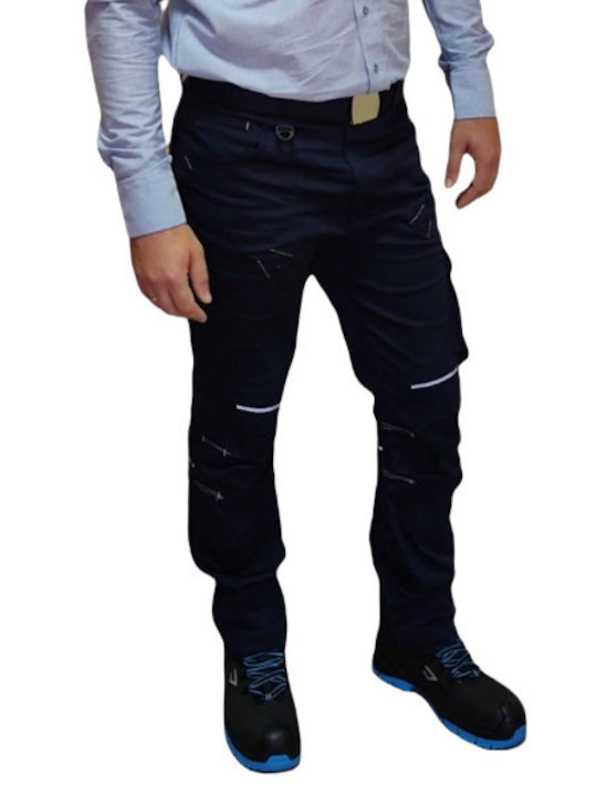 Ergo Shark Reflective Work Trousers Blue