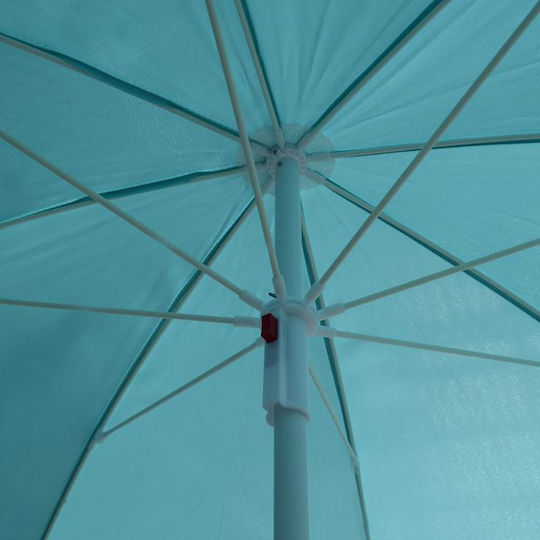 HomeMarkt Randall Folding Beach Umbrella Diameter 2m Light Blue