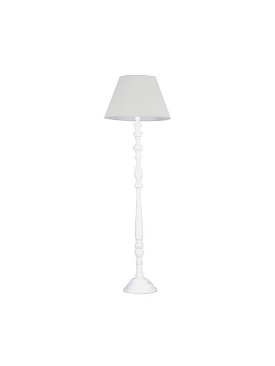 Fan Europe Bourlesque PT Floor Lamp H155xW45cm. with Socket for Bulb E27 White I-BOURLESQUE/PT