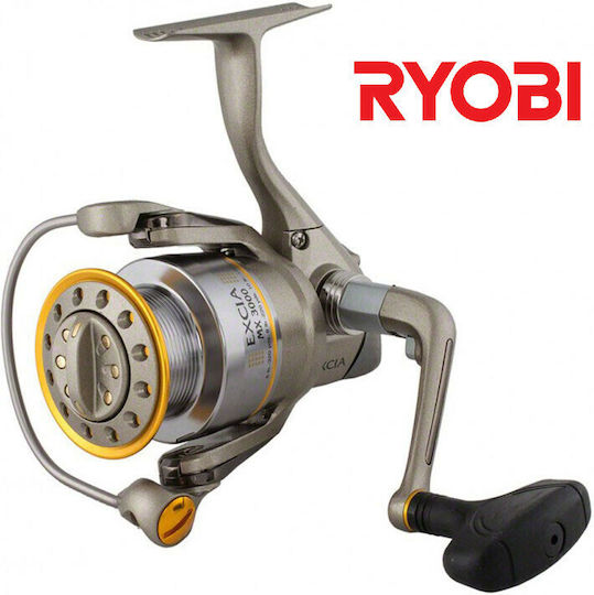 Ryobi Excia Fishing Reel for Casting, Spinning, English, Bolognese and Eging 1000
