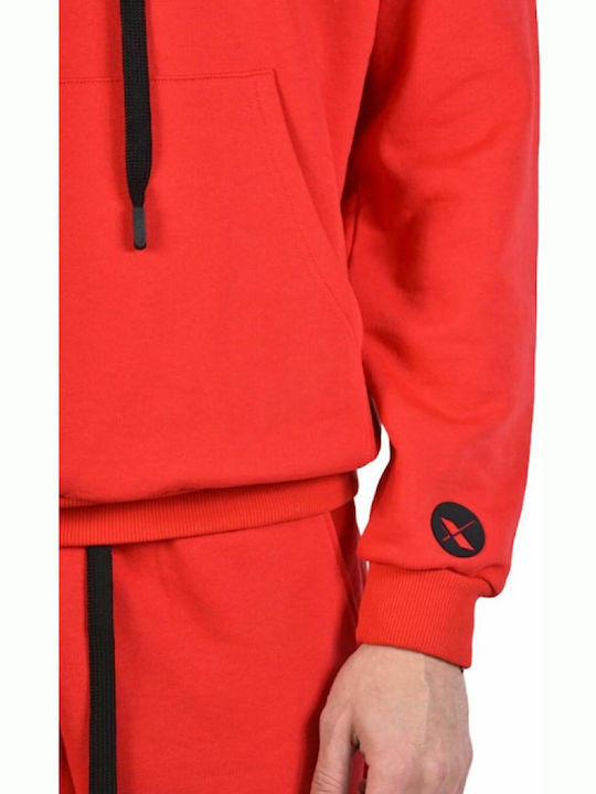 Xagon Man Men's Sweatshirt with Hood RED