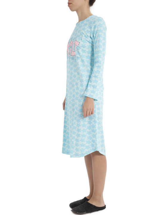 Pepita Winter Cotton Women's Nightdress ''''''