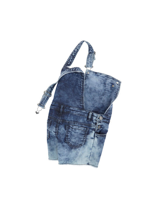 3 Pommes Kids Denim Overall Blue