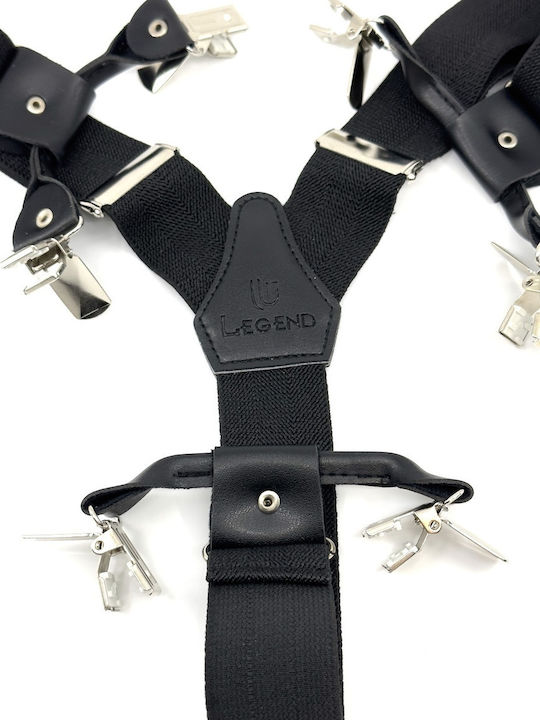 Legend Accessories Suspenders Monochrome Black