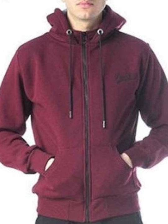 Paco & Co 202510 Men's Sweatshirt Jacket Bordeaux