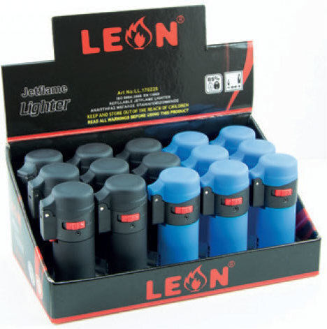 Leonflame Flame Ветроустойчив Запалка Пламък в Черен Цвят