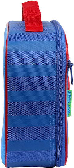 Stephen Joseph Classic Lunch Box Superherop School Insulated Hand Lunch Bag Blue 25 x 7 x 25cm