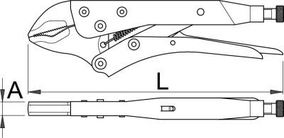 Unior Grip Pliers Length 300mm