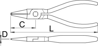 Unior Straight Internal Circlip Pliers Circlip Plier Straight