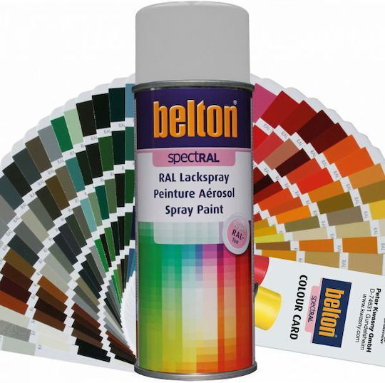 Belton Spray Paint spectRAL with Shiny Effect Sepia Brown RAL 8014 400ml