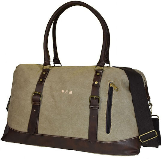 RCM 1374 Reisetasche Beige Stoff L28xB25xH28cm