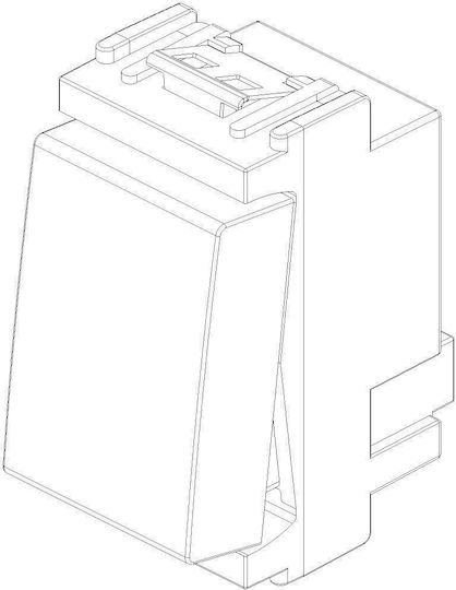 Vimar Recessed Wall Switch Commands Single Without Frame White