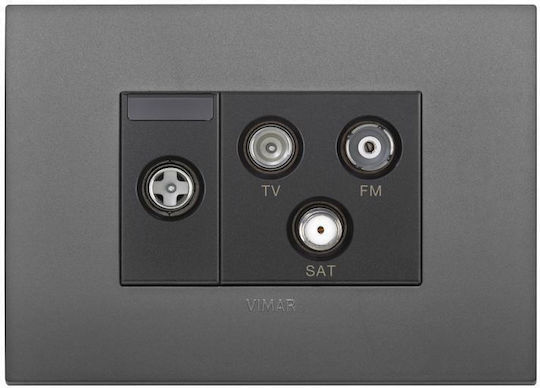 Vimar Vimar Recessed Wall Switch Basic Commands One-Way Without Frame White