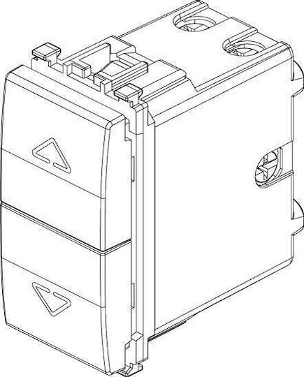 Vimar Eikon Recessed Wall Switch Commands Single Without Frame Gray