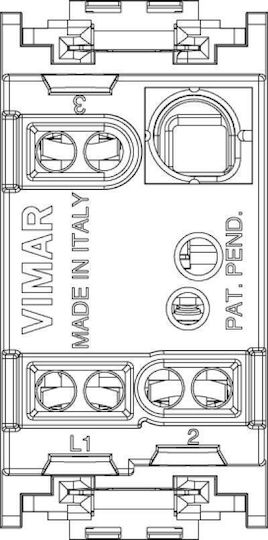 Vimar Idea Recessed Wall Switch Commands One-Way without Frame Aller Retour White