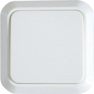 Aliberti Siros 575 Recessed Electrical Wall Switch One-Way With Frame Medium White
