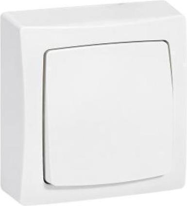Legrand Oteo Elektrischer Wandtaster Grundlegend mit Rahmen Elektrische Wandschalter Weiß