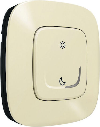 Legrand Valena Allure 89 Elektrischer Wandtaster Grundlegend Wandmontiert Mit Beigem Rahmen