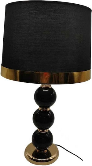 Tischlampe für Fassung E27 mit Schwarz Schirm und Basis