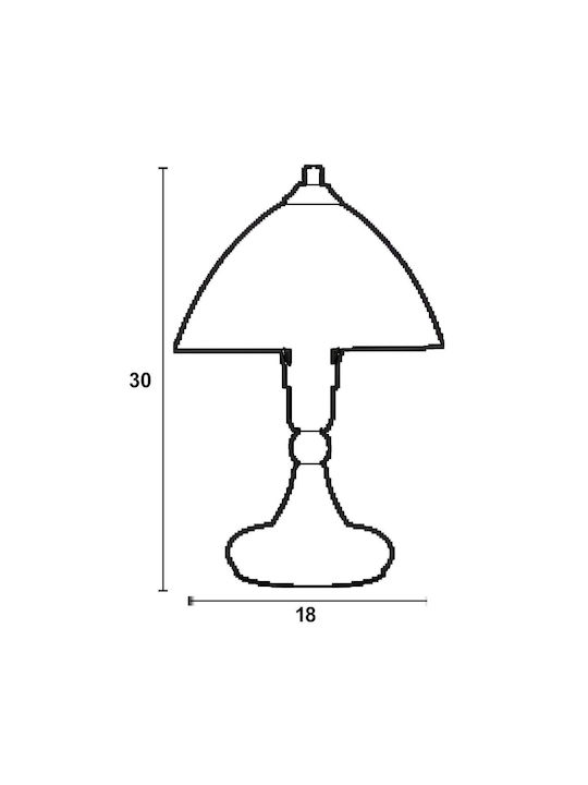 ArkoLight Tischlampe mit Weiß Schirm und Basis