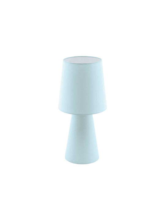 Eglo Carpara Fabric Table Lamp for Socket E27 with White Shade and Base