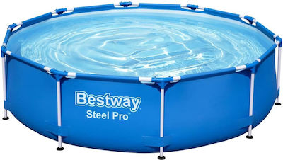 Bestway Πισίνα PVC με Μεταλλικό Σκελετό 305x76εκ.
