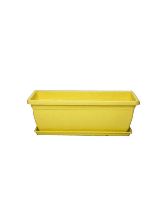 Micplast Mojito 50 Planter Box 50x17cm in Yellow Color 018.075004