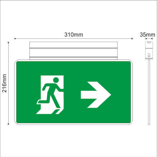 Olympia Electronics LED Sign Light with Battery Powered KLD-30 1pcs