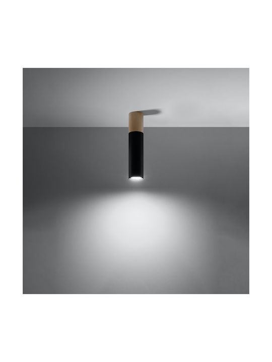 Sollux Pablo Single Spot with Socket GU10 in Black Color