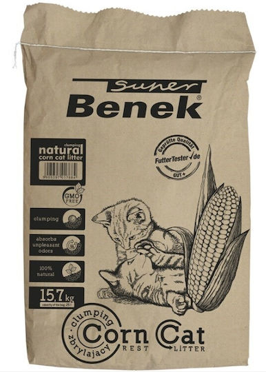 Certech Super Benek Corn Cat Plant-Based Cat Litter 25lt