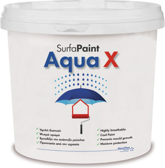 Nanophos SurfaPaint Aqua X Plastic Paint for Exterior Use 10lt