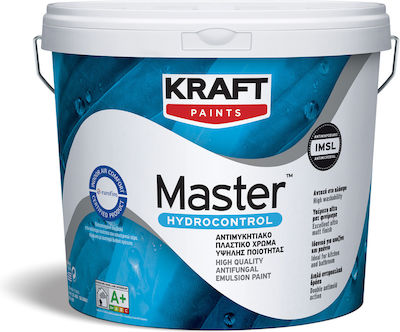 Kraft Master Hydrocontrol Πλαστικό Χρώμα Αντιμουχλικό για Εσωτερική Χρήση 3lt