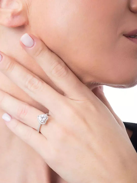Oxzen Ring with Zircon made of Silver