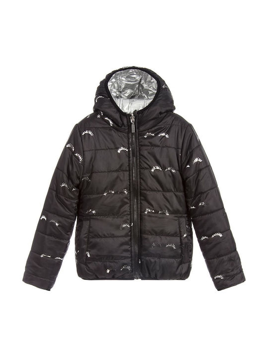 Kinder Freizeitjacke Beidseitig mit Kapuze Mehrfarbig