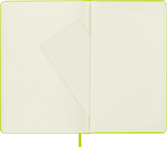 Moleskine Classic Collection Notebook 192 Sheets Ruled with Elastic Lemon Green