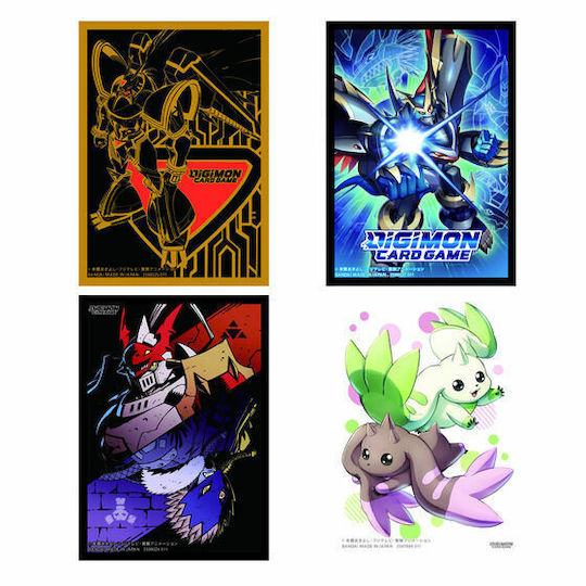 Namco - Bandai Ръкави За Карти Digimon Стандартен Размер 60 Бр Terriermon Lopmon