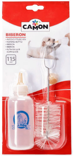 Camon Nursing Kit Plastic Bottle Food for Dog & Cat 115ml in White Color