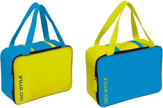 GioStyle Insulated Bag Handbag Lime Coolbag Blue/Yellow 15.5 liters L36 x W15 x H26cm