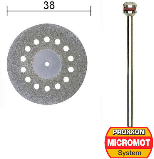 Proxxon Diamond Disc for Modeling with Cooling Holes 38mm Cutting Disc for Panels Hole Diameter 38mm 1pcs
