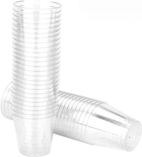Tmt Ποτήρι μιας Χρήσης Πλαστικό Διάφανο 30ml 100τμχ