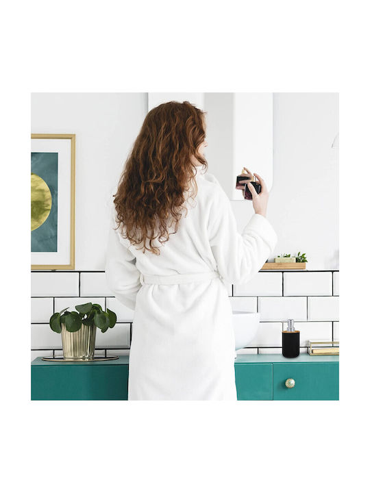 Relaxdays Set Accesorii Pentru Baie Din Plastic Negru 6 Bucăți