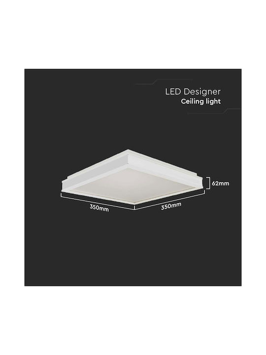 V-TAC Platz Draußen LED Panel 18W mit Natürliches Weiß Licht 4000K