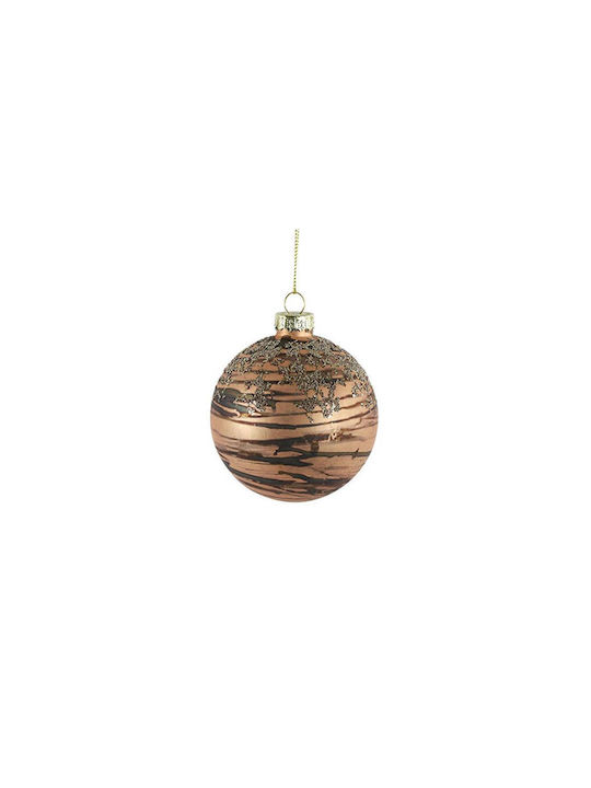 Atmosphera Weihnachtshänger Kugel Ornament Braun 8cm