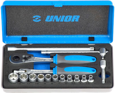 Unior 190BIHX1P20 Set Ratchet 1\2" 20pcs 611946