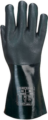 Portwest PVC Safety Gloves Black