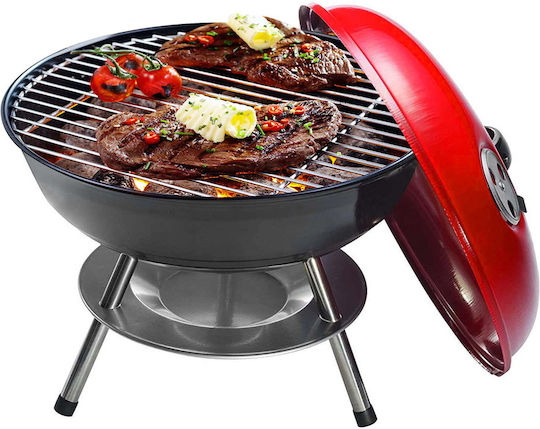 Portable Charcoal Grill Kettle with Lid 36cmx36cm