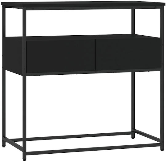Konsole Black Velvet-Black Metal L75xB40xH75cm