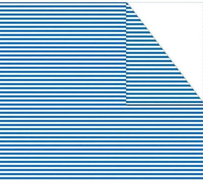 Fabi Cardboard Striped Double Sided Blue Μίνι 50x70cm