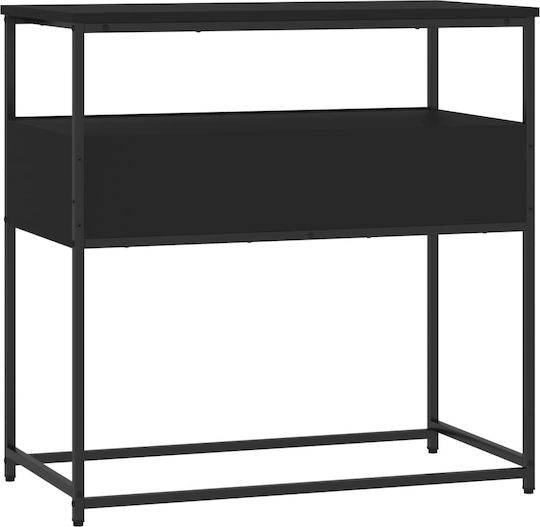Konsole Black Velvet-Black Metal L75xB40xH75cm