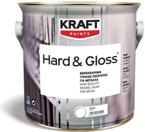 Kraft Βερνικόχρωμα Διαλύτου Hard Gloss 0.375lt Λουΐζα Γυαλιστερό